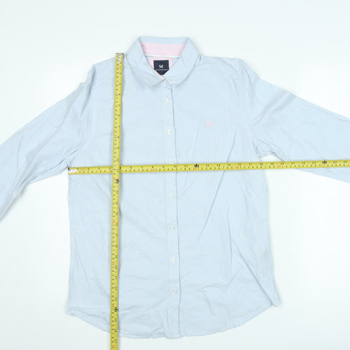 Crew Clothing Company Men's Blue Classic Fit Button-Up Shirt M