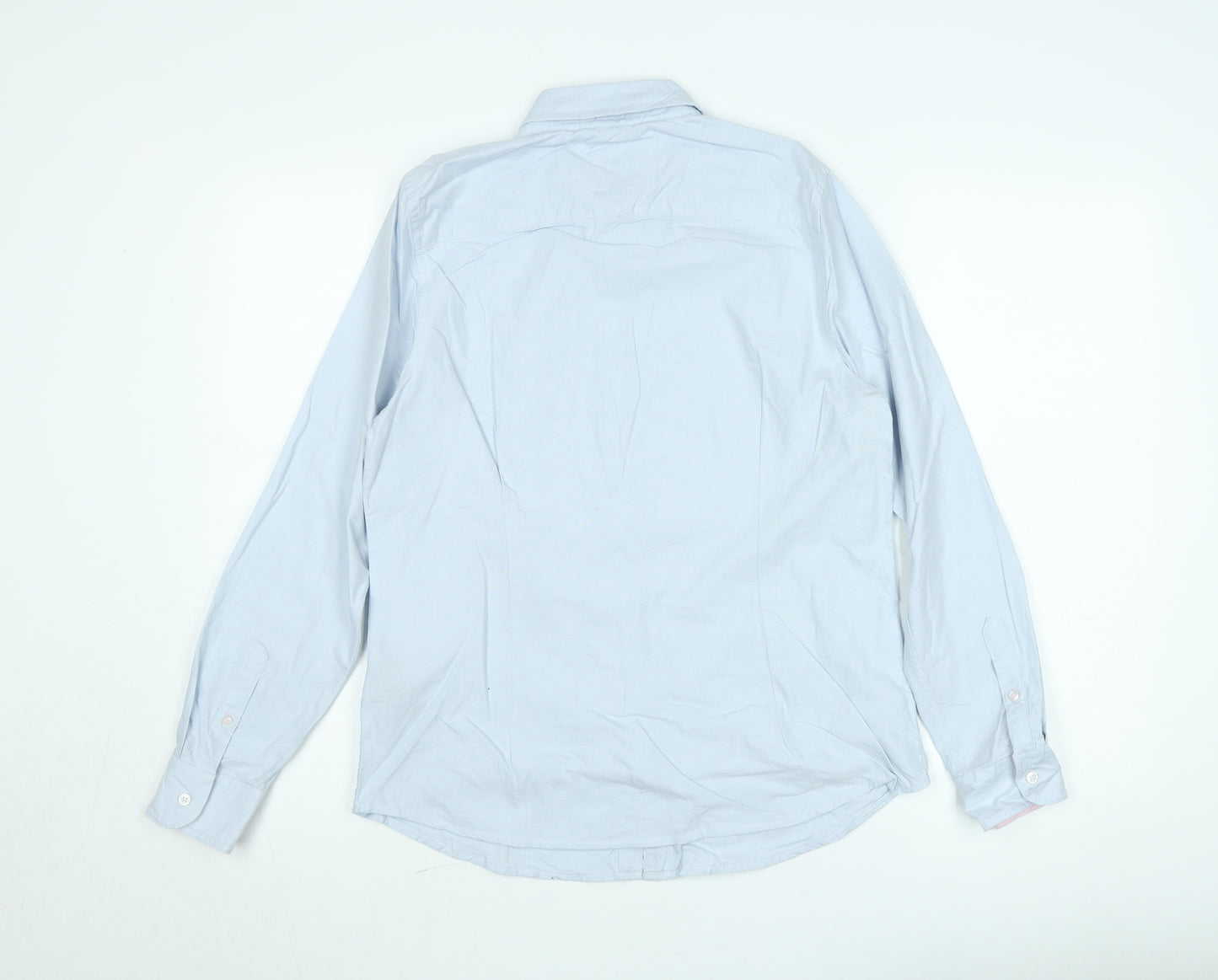 Crew Clothing Company Men's Blue Classic Fit Button-Up Shirt M