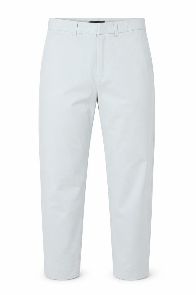 Front view of Marks & Spencer Men's Grey Regular Fit Chino Trousers, size 8
