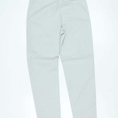 Marks and Spencer Men's Grey Regular Fit Chino Trousers Size 8