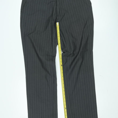 Taylor & Wright Men's Grey Pinstripe Dress Pants 34S Classic Fit