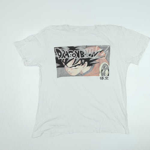 Dragon Ball Z Men’s White L Graphic Crew Neck T-Shirt