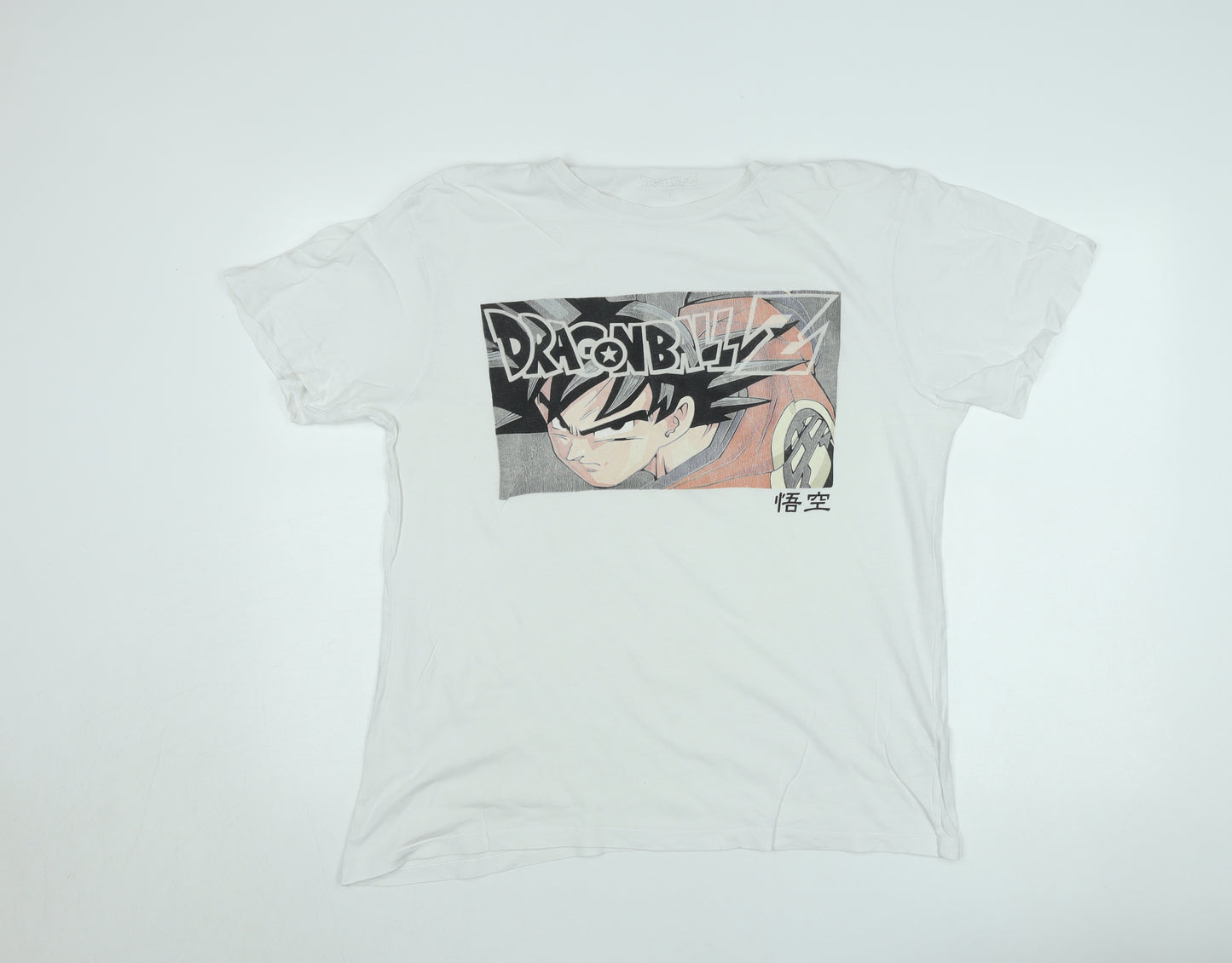 Dragon Ball Z Men’s White L Graphic Crew Neck T-Shirt