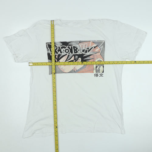 Dragon Ball Z Men’s White L Graphic Crew Neck T-Shirt