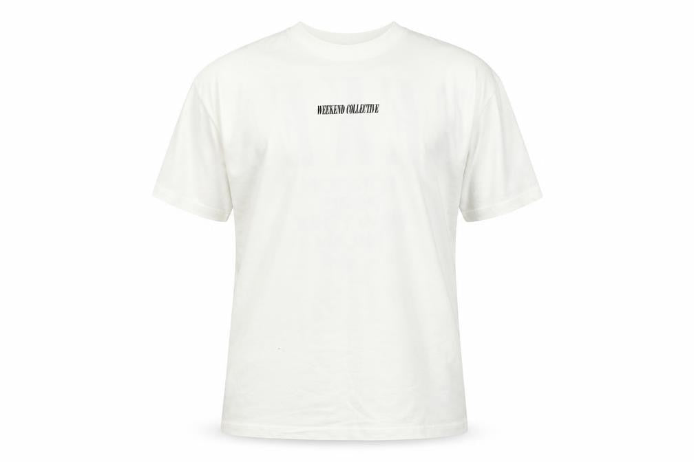 ASOS DESIGN Men's White Weekend Collective Graphic T-Shirt Size M