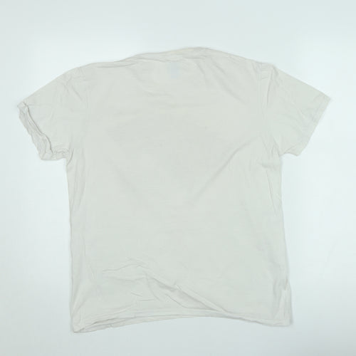 Game of Thrones Men's Beige Short Sleeve Stark T-Shirt Medium
