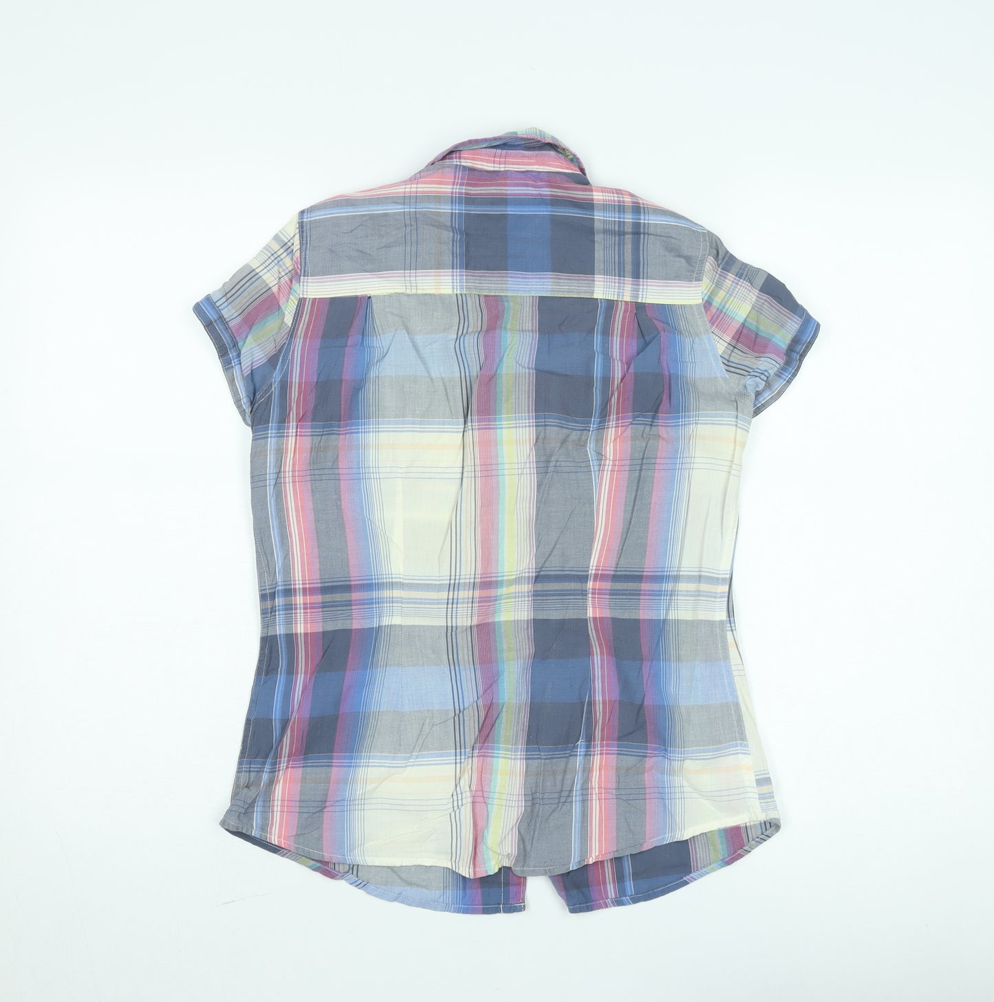 River Island Womens Multicoloured Check Button-Up Shirt Size L