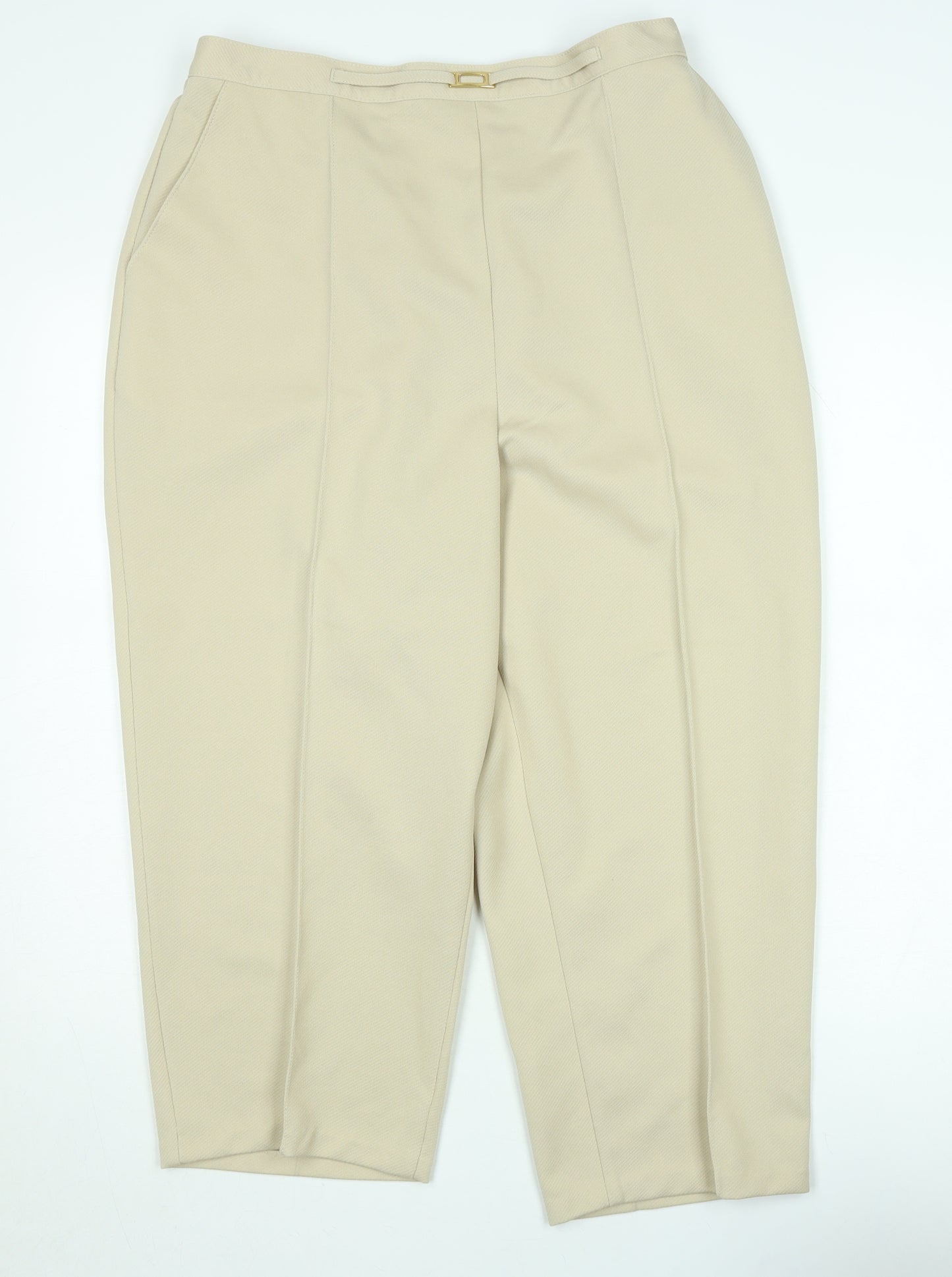 Marks and Spencer Women’s Beige Size 20 Tall Straight Trousers