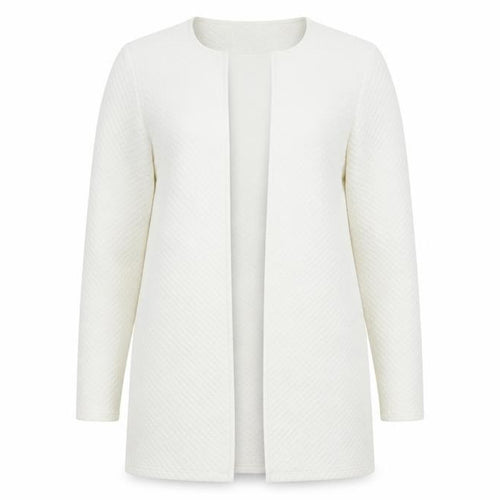 Vila Women Ivory Open Knit Long Sleeve Cardigan Size S