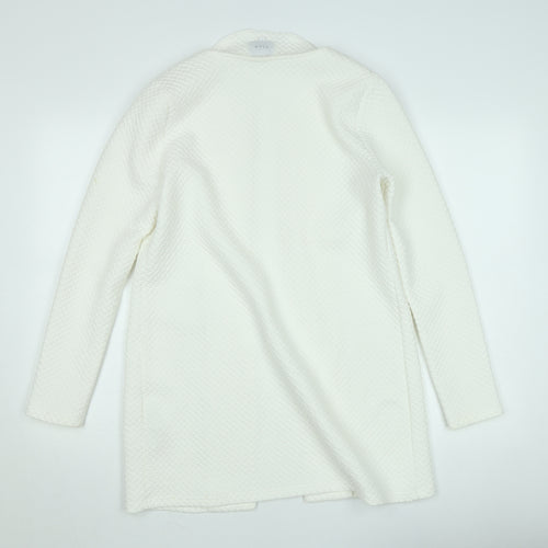 Vila Women Ivory Open Knit Long Sleeve Cardigan Size S