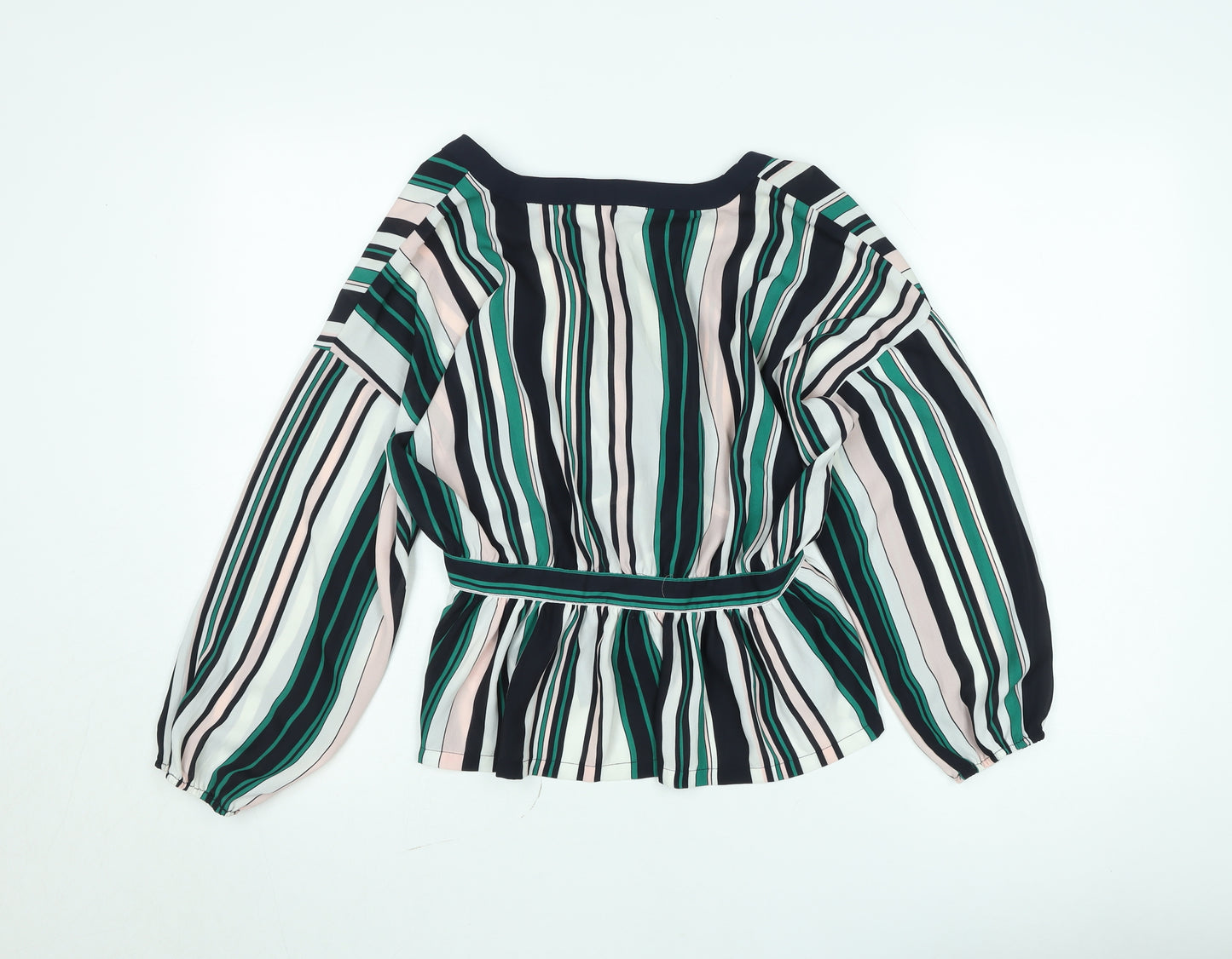 ONLY Women's Multicoloured Striped Tunic Blouse Size 8