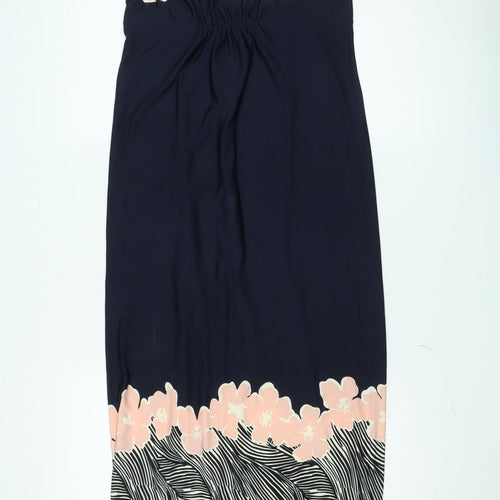 Principles by Ben de Lisi Women's Blue Floral Midi Sheath Dress Size 12
