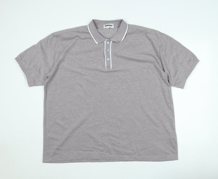 Jacamo Men's Grey Short Sleeve Polo Shirt XL Regular Fit