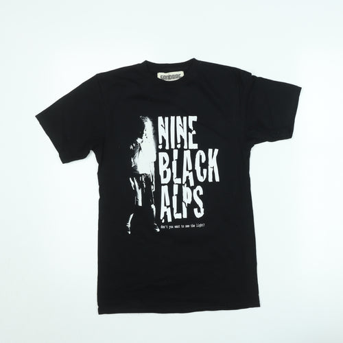 Sandbag Men’s Black Nine Black Alps Band Graphic T-Shirt XS Vintage