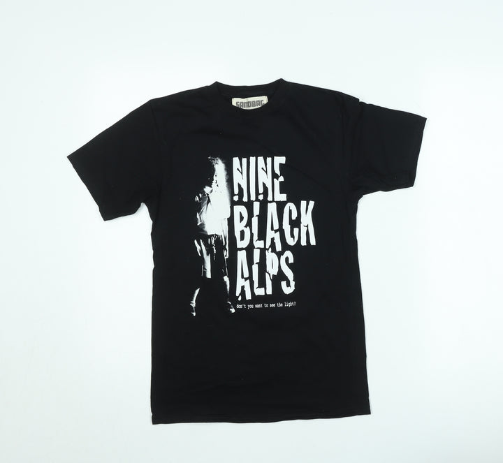 Sandbag Men’s Black Nine Black Alps Band Graphic T-Shirt XS Vintage