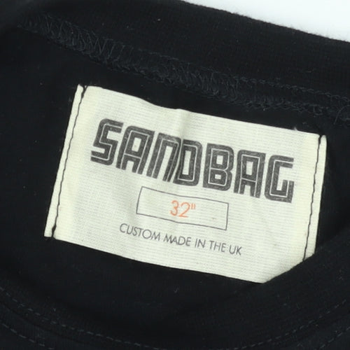 Sandbag Men’s Black Nine Black Alps Band Graphic T-Shirt XS Vintage