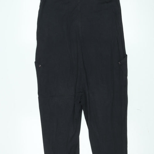 White Stuff Women's Black Linen Jumpsuit UK 6 Relaxed Fit Sleeveless