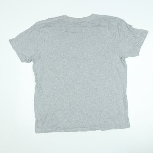 Earth Positive Men's Grey Monster Mash Graphic T-Shirt L