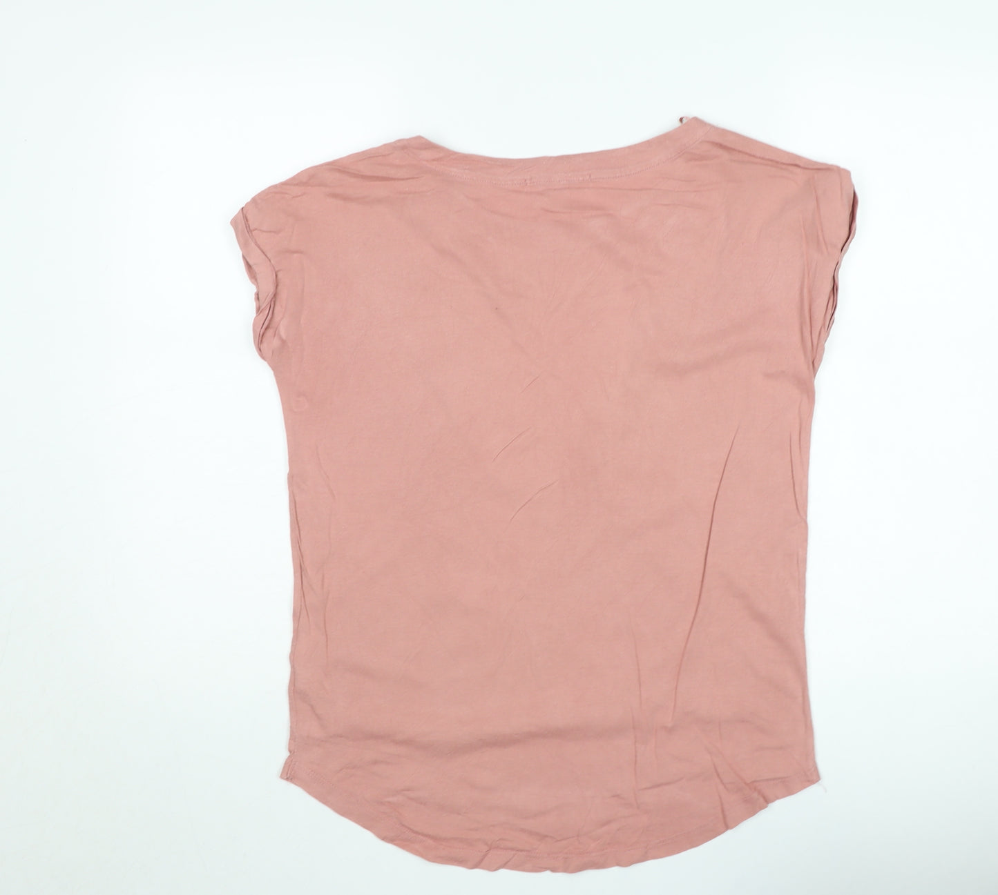 Next Women's Pink Animal Print Cotton T-Shirt Size 8
