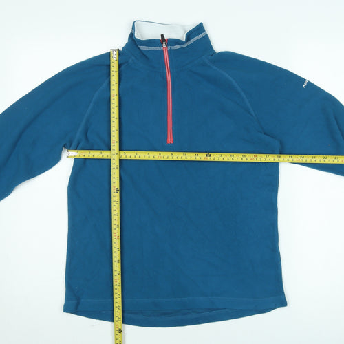 Trespass Mens Blue Fleece 1/4 Zip Pullover Sweatshirt M