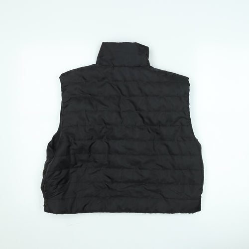 PrettyLittleThing Women’s Black Puffer Waistcoat XL Casual Zip Up