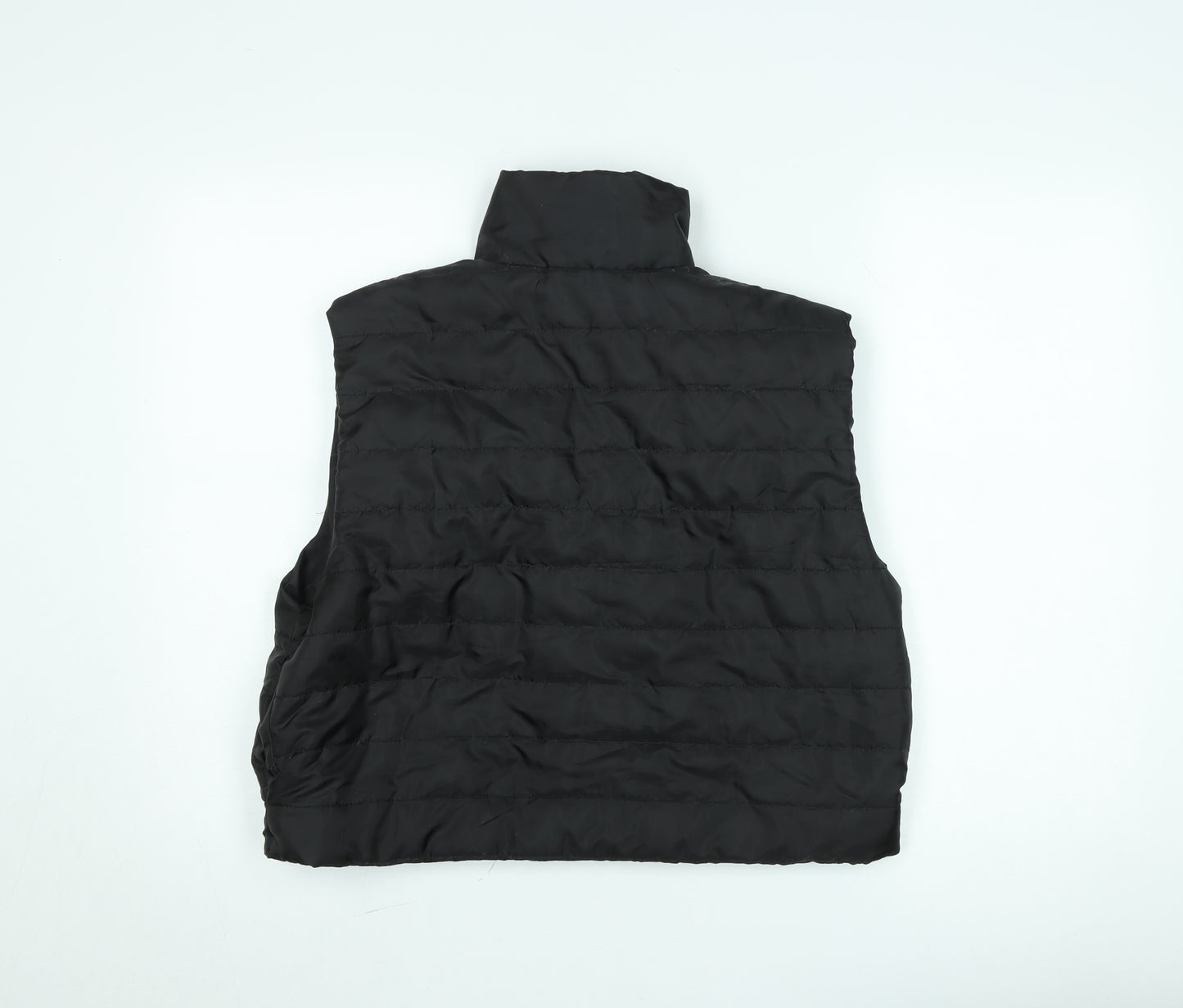PrettyLittleThing Women’s Black Puffer Waistcoat XL Casual Zip Up