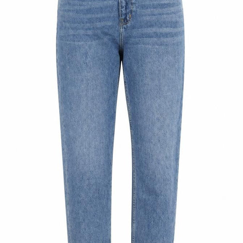 MNG Women Blue High Rise Mom Jeans Size 8 Denim Regular Fit