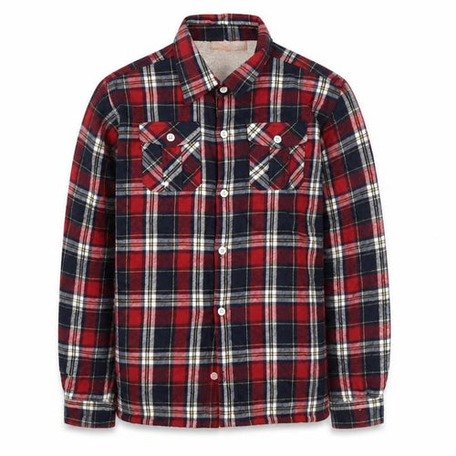 Mountain Warehouse Teens Red Check Flannel Shirt Jacket 164cm