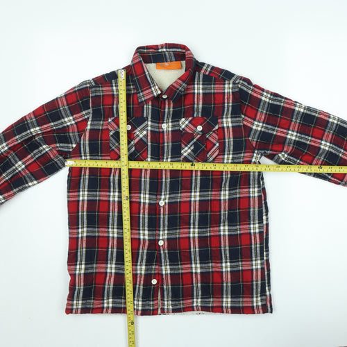 Mountain Warehouse Teens Red Check Flannel Shirt Jacket 164cm