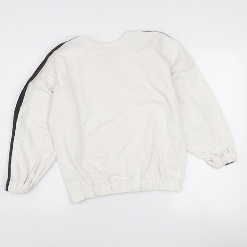 Henriette Steffensen Women White XS Logo Sleeve Pullover Sweatshirt
