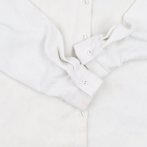 Zara Men’s White Long Sleeve Button-Up Shirt Size S Regular Fit