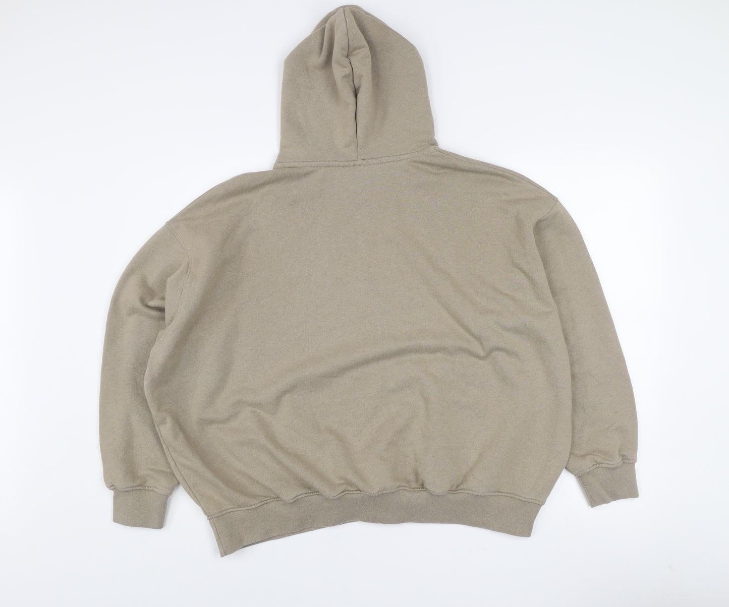 The Couture Club Men's Beige XS Relaxed Pullover Hoodie