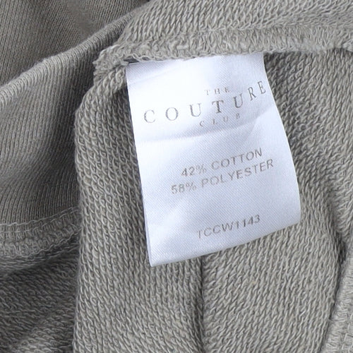 The Couture Club Men's Beige XS Relaxed Pullover Hoodie