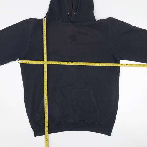 Charles Wilson Men's Blue Pullover Hoodie Large Cotton Blend