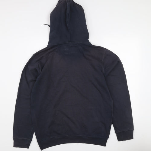 Charles Wilson Men's Blue Pullover Hoodie Large Cotton Blend
