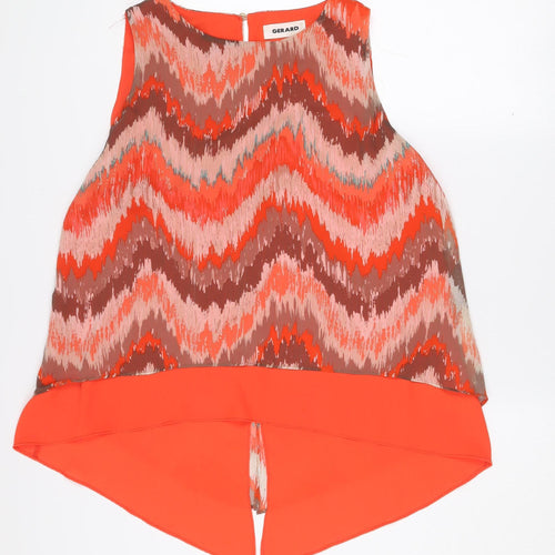 Gerard Womens Multicoloured Size 16 Sleeveless Tunic Blouse