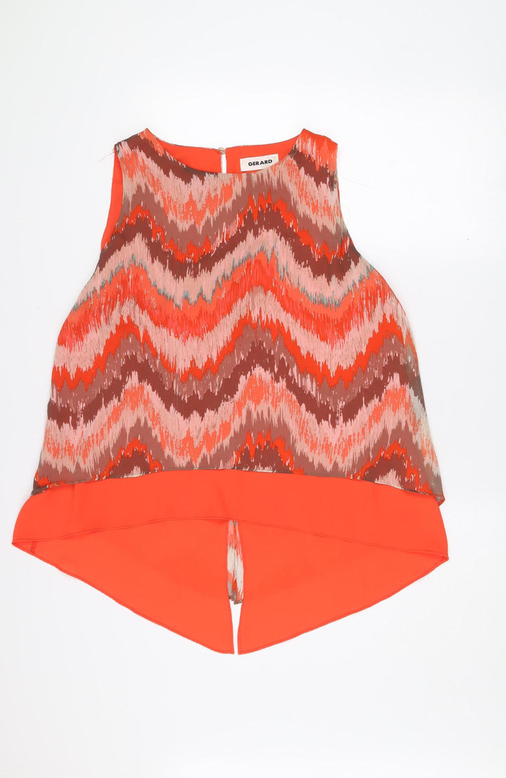 Gerard Womens Multicoloured Size 16 Sleeveless Tunic Blouse