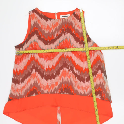 Gerard Womens Multicoloured Size 16 Sleeveless Tunic Blouse