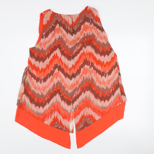 Gerard Womens Multicoloured Size 16 Sleeveless Tunic Blouse