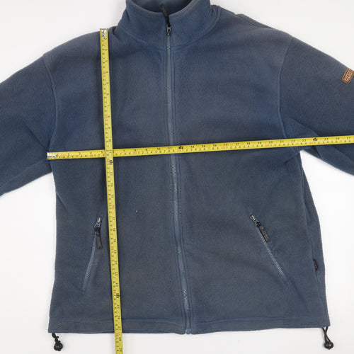 P.G.Field Men's Blue Fleece Full Zip Jacket XL Outdoor Casual