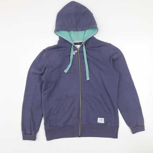 Berghaus Women's Blue Full Zip Hooded Cotton Jacket Size 12