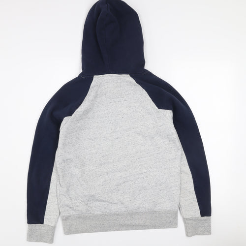 Hollister Mens Grey XS Pullover Hoodie Fleece Logo Sweatshirt