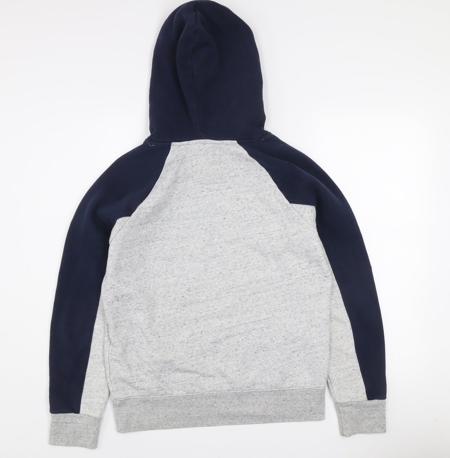 Hollister Mens Grey XS Pullover Hoodie Fleece Logo Sweatshirt