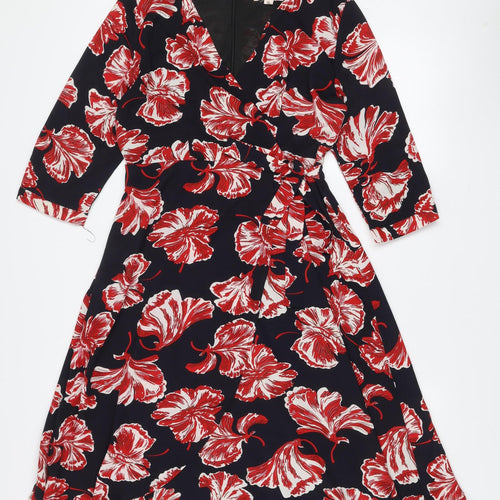 Emily & Me London Women's Multicoloured Size 10 Fit & Flare Dress