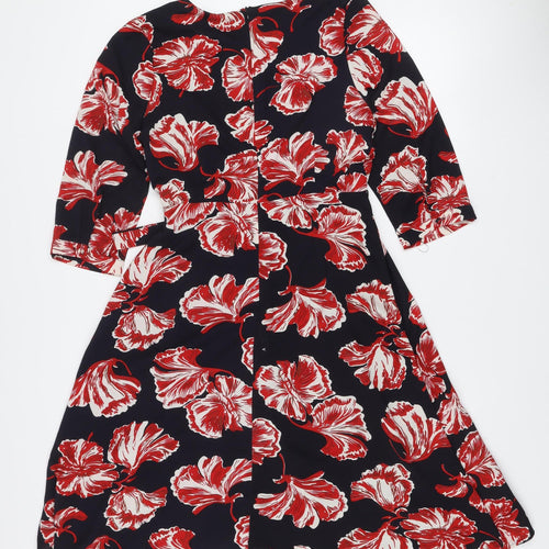 Emily & Me London Women's Multicoloured Size 10 Fit & Flare Dress