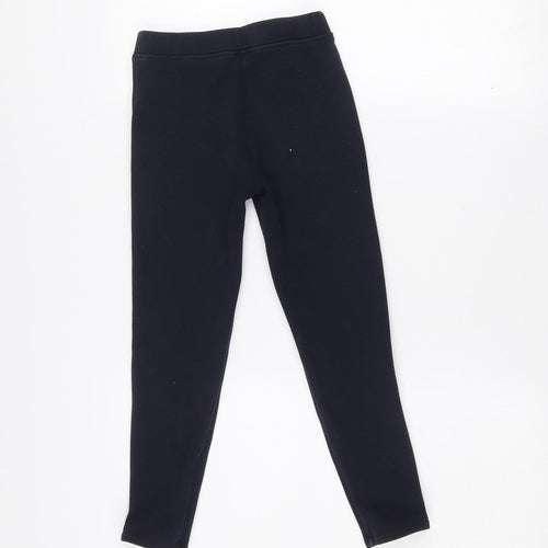 Dunnes Stores Girls Black Stretch Jersey Ankle Leggings 8-9 Years