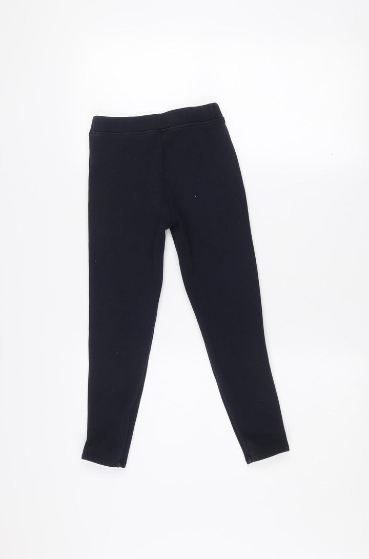 Dunnes Stores Girls Black Stretch Jersey Ankle Leggings 8-9 Years