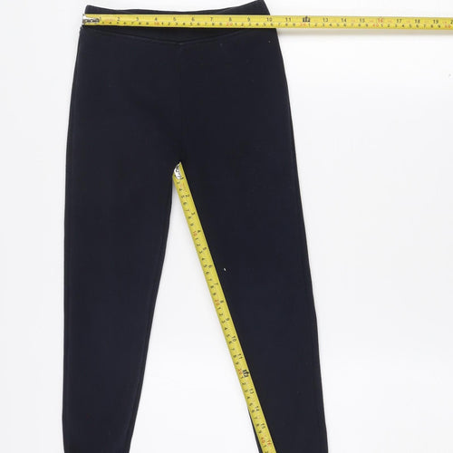 Dunnes Stores Girls Black Stretch Jersey Ankle Leggings 8-9 Years