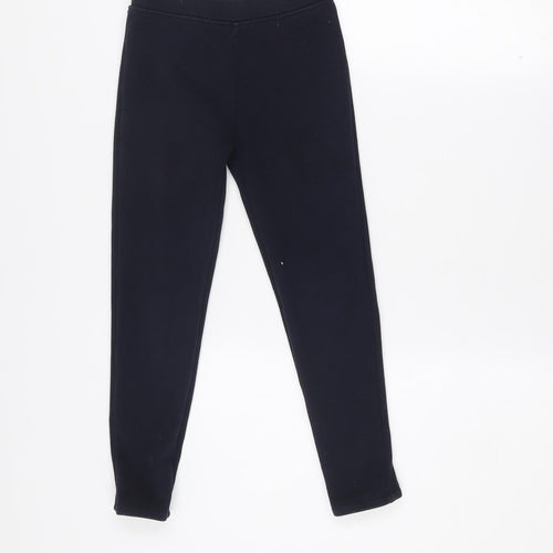 Dunnes Stores Girls Black Stretch Jersey Ankle Leggings 8-9 Years