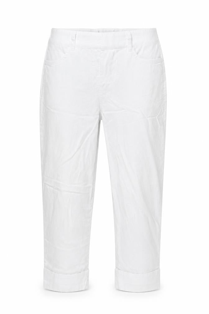 Dunnes Stores Women’s White Viscose Blend Stretch Trousers Size L